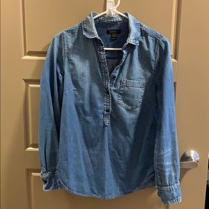 J.Crew jean pullover shirt size 4